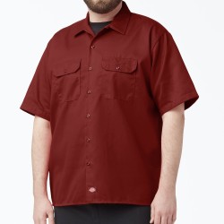 Dickies Short Sleeve Work Shirt, Rojo Inglés